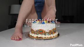Farrah Feet Birthday Cake Smash