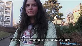 Big-eyed Italian Chick Sucks Big Swollen Strangers Dong