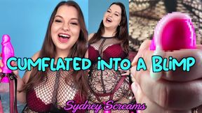 Cumflated into a Blimp - Your Body Inflation Domme Sydney Screams Pumps You Full of Cum Until You Inflate Like a Balloon - Non-Popping Inflation, Body Inflation POV, Inflation Domination - HD 720 MP4