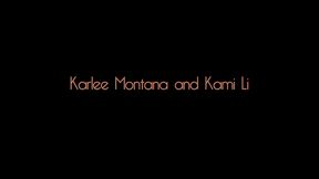 karlie montana and dani daniels lesbian threesome ass eating
