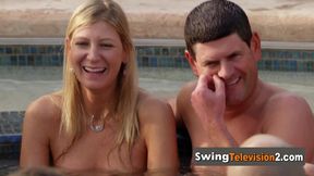 Newly swinger nasty couples try swinging