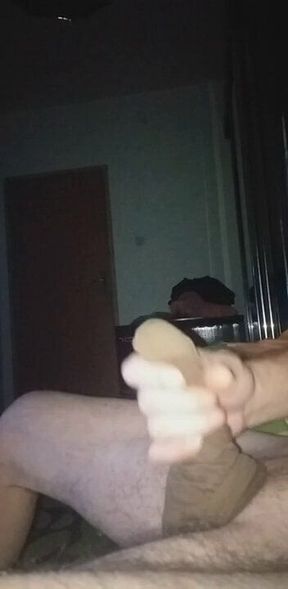 Cumshot in pantyhose