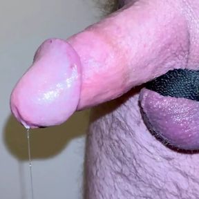 Massive amount of precum and cum shooting out my cock, plus bonus double cum shot eating at the end