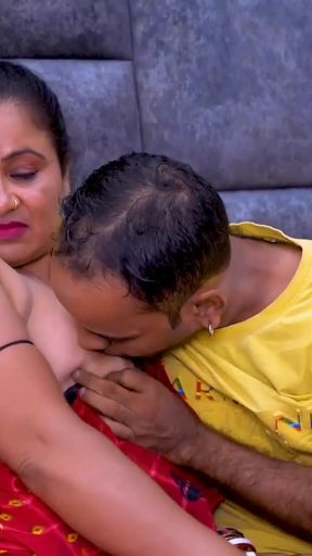 What's underneath Bhabi's Red Saree? at DesiBang   Clip 1