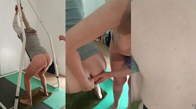 Le mari soumis anal avec sa dominatrice en latex
