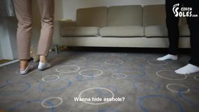 Double trampling, stomping and POV humiliation