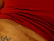 Self facial panties to the side