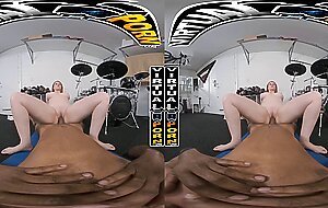 VIRTUAL PORN - Bess Breast Learns How To Play Drums & Playing With A Dick At the Same Time