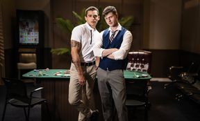Stunning gay dudes strip and fuck in classy perversions