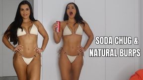 Soda chug & natural burps - OnlyVanessa (custom clip)