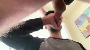 eating my friends cum