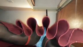 BlueGirl70 Upskirt Red Dress