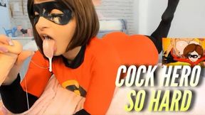 Cock Hero Cosplay Teasing Hard Jerk Off Game