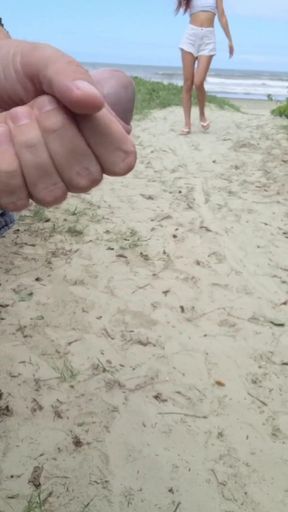 Captivating moment from &quot;Risky handjob on the street and the redhead caught me!&quot;