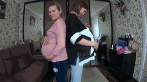 2 GIRLS ON THE 9th MONTH PREGNANCY BPC