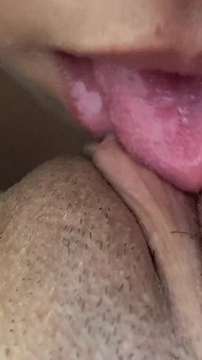 POV Close up Blowjob of a Big Aroused Clit