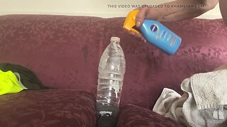 Huge bottle anal insertion extreme insertions