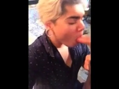 Latino Bitch Swallows Huge Load Hung White Thug