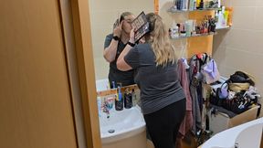 Watching My Wife Get Ready… She Looks so Good - Mirror Makeup Routine