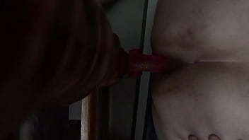 Shubby bottom Self dildo fuck