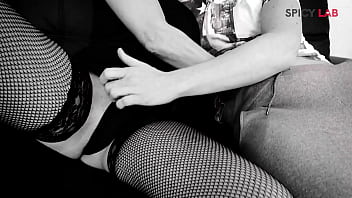 A sinful cougar gets big cock fucking