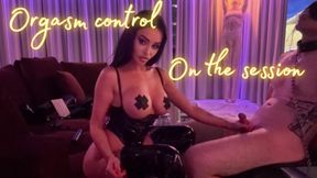 Orgasm control on the session