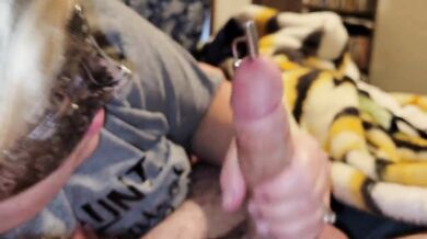 Pregnant wife sounds big cock and blowjob oral creampie