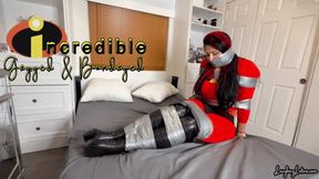 Mrs. Incredible Gagged & Wrapped up - Tape Bondage