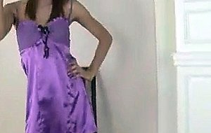 Cute teen asian ladyboy jerking off