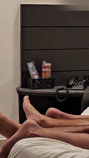 Sharing the Guy's Cock with My Husband Who Sucked It Like a Good Little Faggo