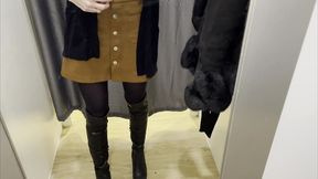 les defis du mardi on ma defie de me goder dans une cabine d essayage alors c ...