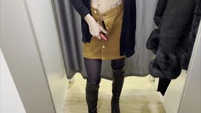 les defis du mardi on ma defie de me goder dans une cabine d essayage alors c ...