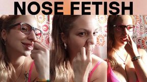 Picking my nose with great desire for you nose picking fetish