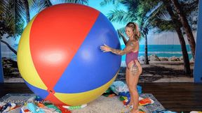 Madi B Mass Beach Ball Destruction FULL Video 4K (3840x2160)