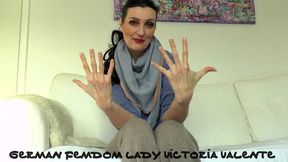 Lady Victoria Valente - cashmere outfit, beautiful hands, long fingernails, close-ups, Joi