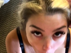 Pov homemade amateur facial cumshot and blowjob