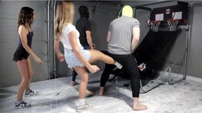 Ballbusting Basketball Game!