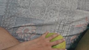 A Horny Fit  Guy Dig a Juicy Melon Badly, Made It's hole lose . Huge  Moaning  Until Cum On It