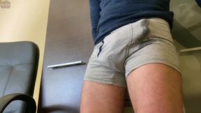 Gay cumshot compilation Cum in underwear a guy’s no hands orgasm with big dick in briefs