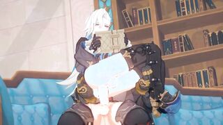 wriothesley x neuvillette - genshin influence yaoi anime porn