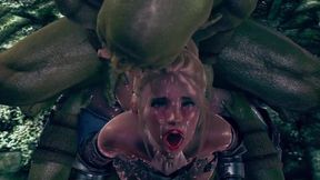 Female Knight Lose To Monster Ork - .26