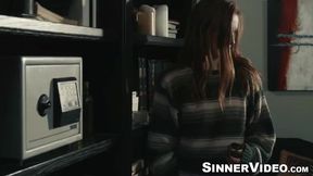 Lustful Lucas Frost licks pussy before banging the tight pussy of redhead Dani Rivers