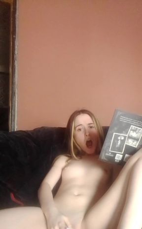 Trying to read while using my vibrator