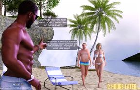 Married Slut Wife MILF Receives BBC DP & Creampie On A Beach Trip (Mature3DComics)