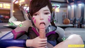 D.Va Facial/Creampie - Overwatch