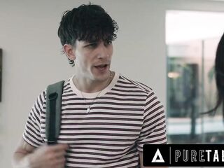 PURE TABOO Shocked Man Catches Twisted Fresh StepAunt Ivy Ireland Getting Free Used In The Kitchen