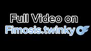 Twink cums in the hotel bed