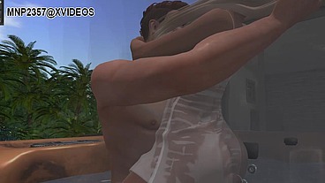 3D Wife cheating with Poolboy (UNCENSORED)