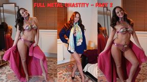 Influencer in Full Metal Chastity Part 2: Escape Attempt, Photoshoot Poses, Panty Vibe Training & Slave Rules!