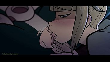 Himiko Toga y Uraraka Ochako comi&eacute_ndose los co&ntilde_os